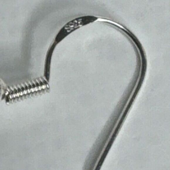 27" Eyeglass Chain Bracelet Earring Set Red White Blue Glass Beads Handmade - Picture 8 of 12